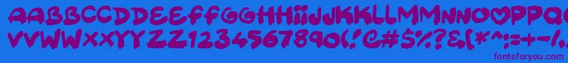 More about Sweetpaint Font Sweetpaint Font – Purple Fonts on Blue Background