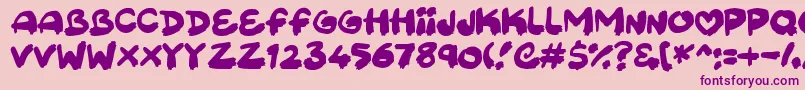 En savoir plus sur la police Sweetpaint Police Sweetpaint – polices violettes sur fond rose