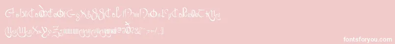 ClybourneRegular Font – White Fonts on Pink Background