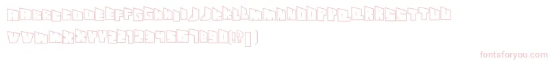 Seethroughslantyfont Font – Pink Fonts on White Background