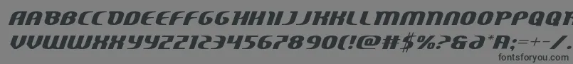 フォントCentaurusexpand – 黒い文字の灰色の背景
