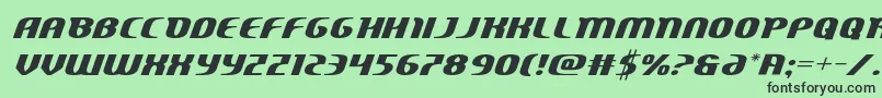 Centaurusexpand Font – Black Fonts on Green Background