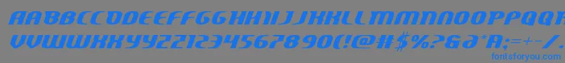 Centaurusexpand Font – Blue Fonts on Gray Background