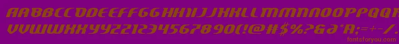 Centaurusexpand-fontti – ruskeat fontit violetilla taustalla
