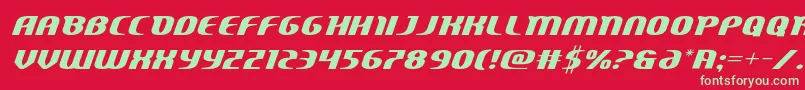 Centaurusexpand Font – Green Fonts on Red Background