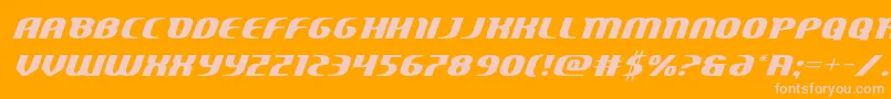 Шрифт Centaurusexpand – розовые шрифты на оранжевом фоне