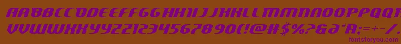 Centaurusexpand Font – Purple Fonts on Brown Background