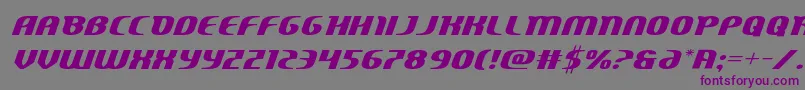 Centaurusexpand Font – Purple Fonts on Gray Background