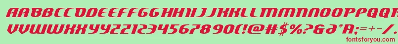 Шрифт Centaurusexpand – красные шрифты на зелёном фоне
