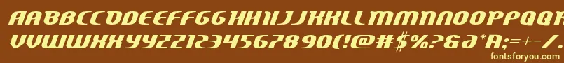 Шрифт Centaurusexpand – жёлтые шрифты на коричневом фоне