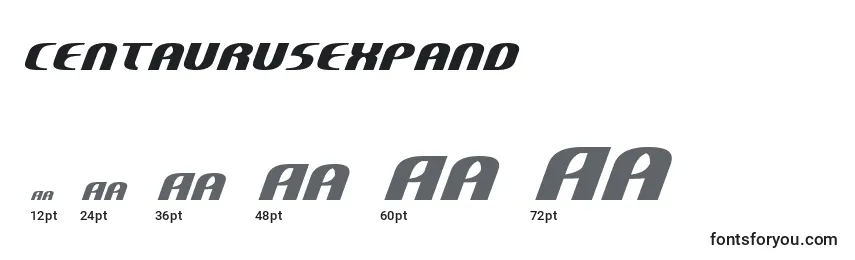 Centaurusexpand Font Sizes