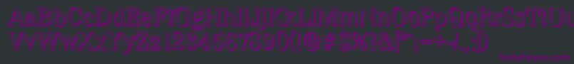 WichitashadowRegular Font – Purple Fonts on Black Background