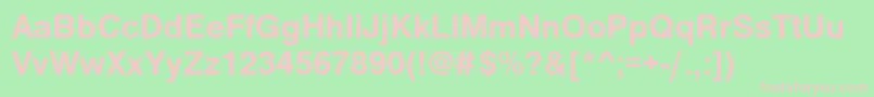 Nimbussanno5tcymed Font – Pink Fonts on Green Background
