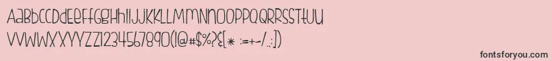 More about FishfingersLight Font FishfingersLight Font – Black Fonts on Pink Background