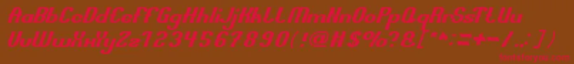 TransferHonest Font – Red Fonts on Brown Background