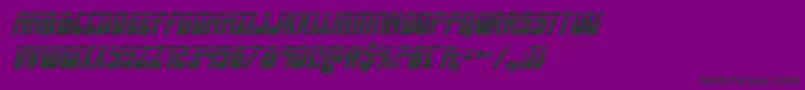 Eldebaranlaserital Font – Black Fonts on Purple Background