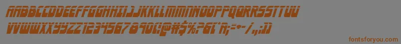 Шрифт Eldebaranlaserital – коричневые шрифты на сером фоне