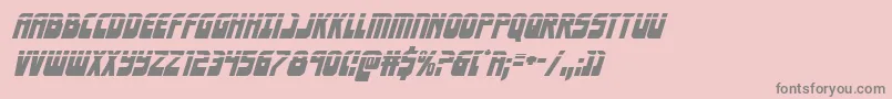 Eldebaranlaserital Font – Gray Fonts on Pink Background