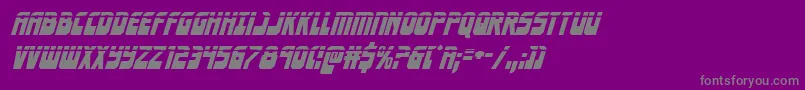 Eldebaranlaserital Font – Gray Fonts on Purple Background