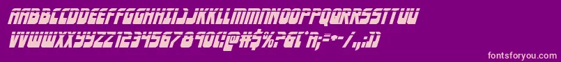Шрифт Eldebaranlaserital – розовые шрифты на фиолетовом фоне