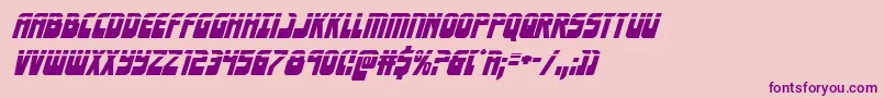 Eldebaranlaserital-fontti – violetit fontit vaaleanpunaisella taustalla