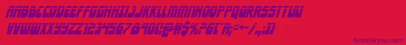 Eldebaranlaserital Font – Purple Fonts on Red Background