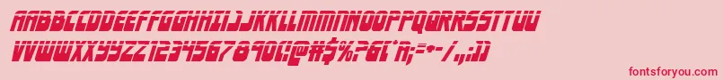 Eldebaranlaserital Font – Red Fonts on Pink Background