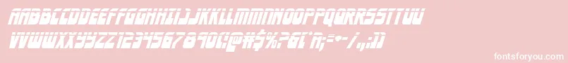 Eldebaranlaserital Font – White Fonts on Pink Background