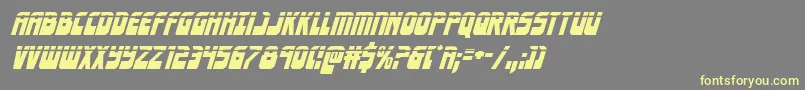 Eldebaranlaserital Font – Yellow Fonts on Gray Background
