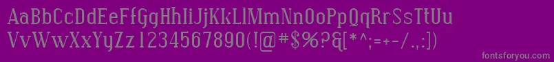 Шрифт Sfcovington – серые шрифты на фиолетовом фоне
