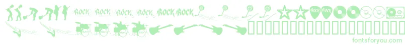Więcej informacji o czcionce RockStar2.0 Czcionka RockStar2.0 – zielone czcionki na białym tle