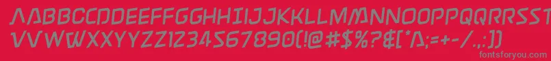 Discotechiarotate Font – Gray Fonts on Red Background