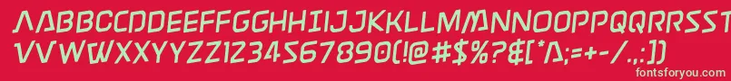 Discotechiarotate Font – Green Fonts on Red Background