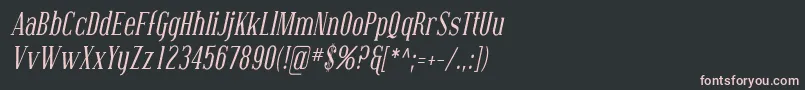 Coving06 Font – Pink Fonts on Black Background
