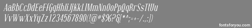 Coving06 Font – White Fonts on Gray Background