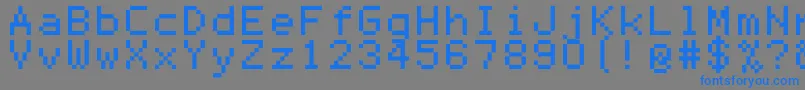 Lisätietoja Mono0756-fontista Mono0756-fontti – siniset fontit harmaalla taustalla