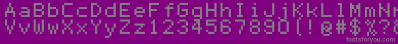 Police Mono0756 – polices grises sur fond violet