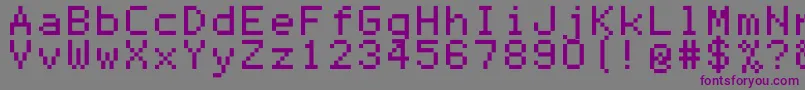 Mono0756 Font – Purple Fonts on Gray Background