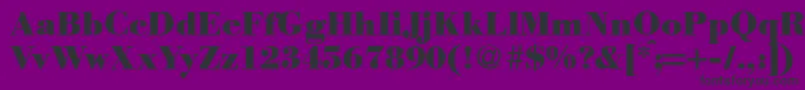 ModernbodoniheavyRegular Font – Black Fonts on Purple Background