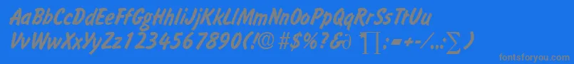 More about SlagerDb Font SlagerDb Font – Gray Fonts on Blue Background