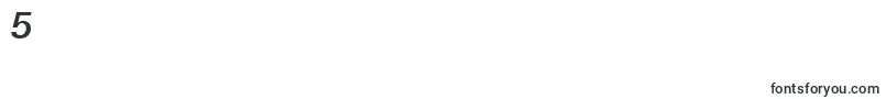 OlympiaDemiboldita Font – Fonts for Digit 5