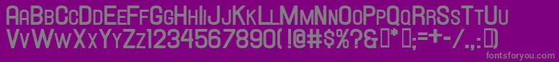 HallandaleScBoldJl Font – Gray Fonts on Purple Background
