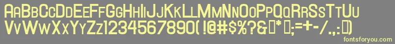 HallandaleScBoldJl Font – Yellow Fonts on Gray Background