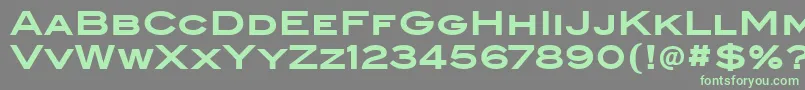 BlairItcBold Font – Green Fonts on Gray Background