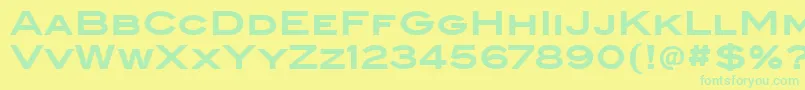 BlairItcBold Font – Green Fonts on Yellow Background