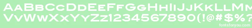 BlairItcBold Font – White Fonts on Green Background