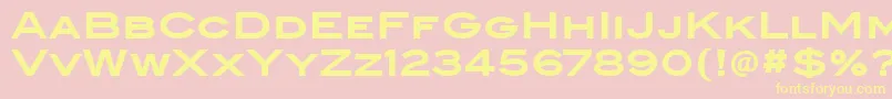 BlairItcBold Font – Yellow Fonts on Pink Background