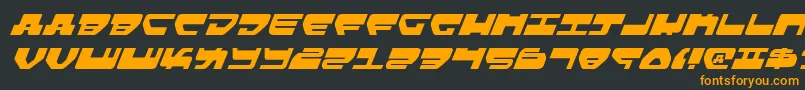 Lovev2i Font – Orange Fonts on Black Background
