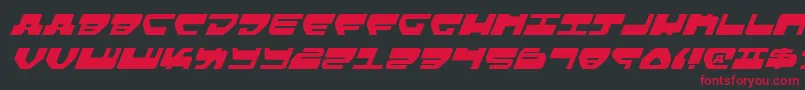 フォントLovev2i – 黒い背景に赤い文字