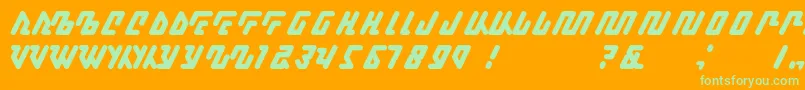 More about Kagena Font Kagena Font – Green Fonts on Orange Background